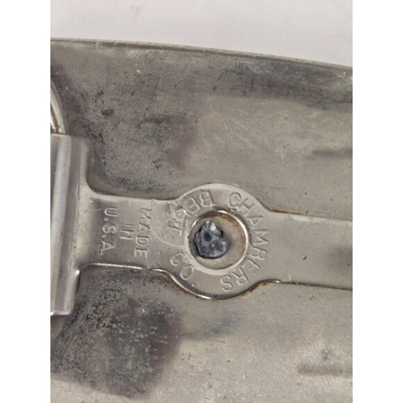 Chambers Belt Company Equestrian Belt Buckle 3x1.75in Western Trophy Stainless - Picture 5 of 5